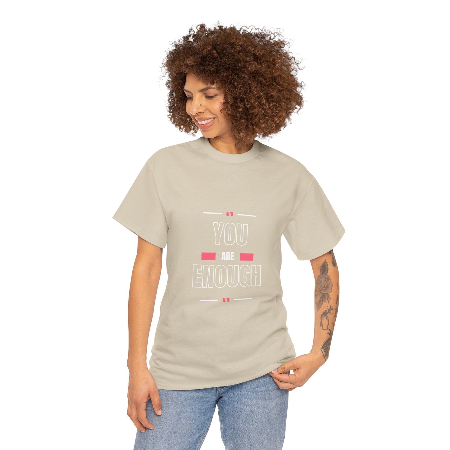 You Are Enough Heavy Cotton Tee