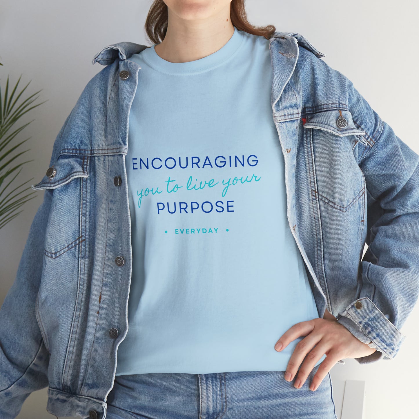 Encouraging Purpose Heavy Cotton Tee