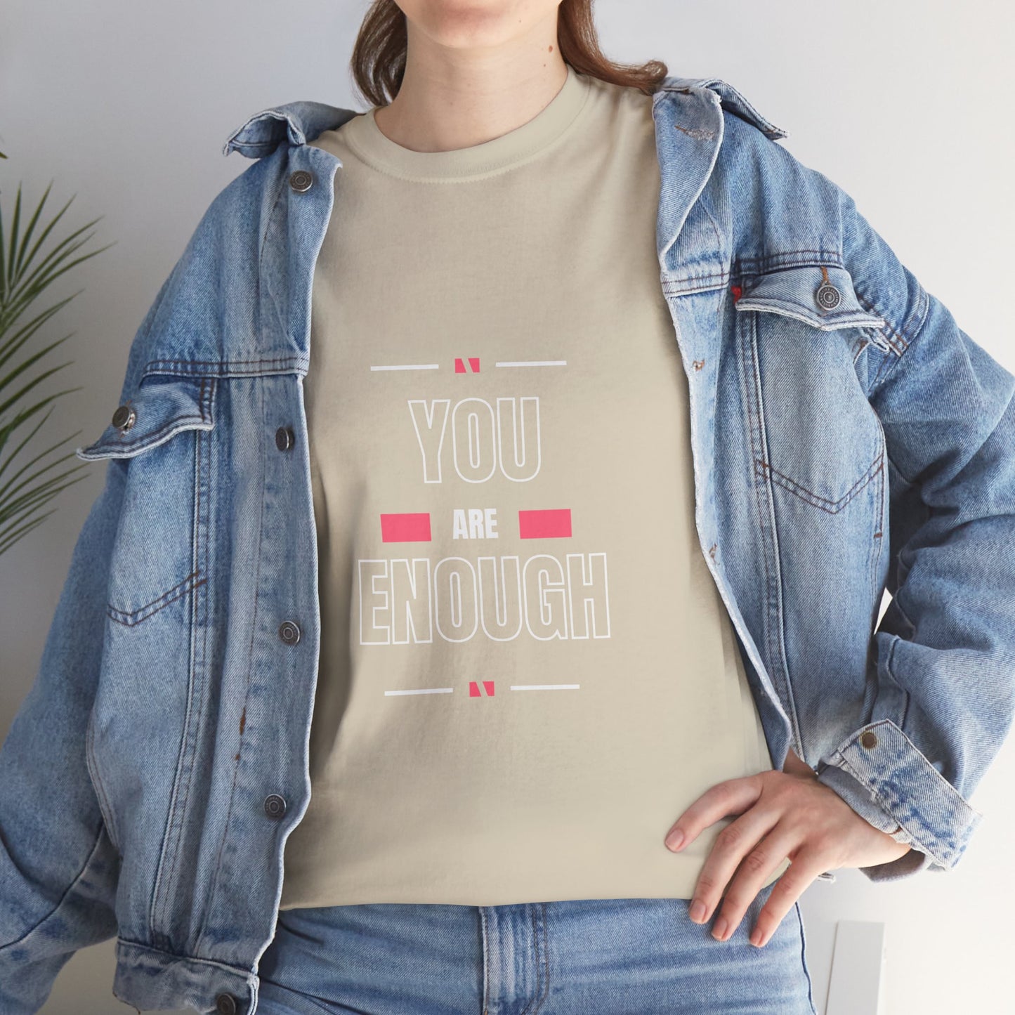 You Are Enough Heavy Cotton Tee